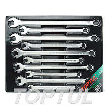 15° Offset Extra Long Combination Wrench Set - TRAY