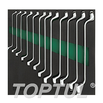 12PCS - 75° Offset Double Ring Wrench Set