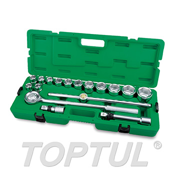 17PCS Professional Grade 3/4" DR. Flank Socket Set