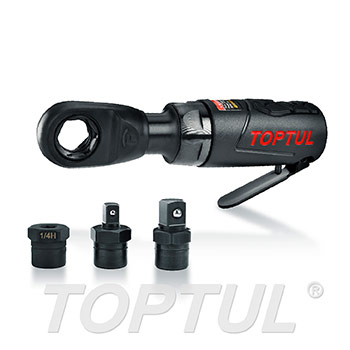 1/4" DR. / 3/8" DR. / 1/4" HEX. Mini Multi-Function Air Ratchet Wrench Set