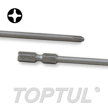 1/4" Hex Shank Phillips Magnetic Power Screwdriver Bits (150mm)