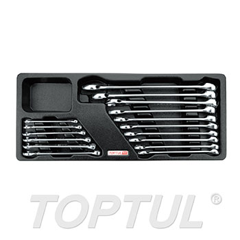 16PCS - 15° Offset Standard Combination Wrench Set