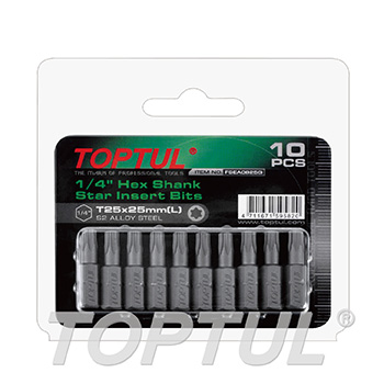 1/4" Hex Shank Star Insert Bits (10PCS)
