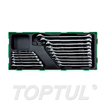 16PCS - 15° Offset Pro-Line Combination Wrench Set