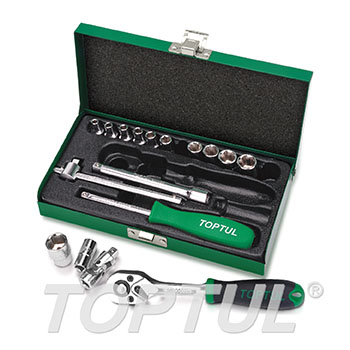 17PCS 1/4" DR. Socket Set