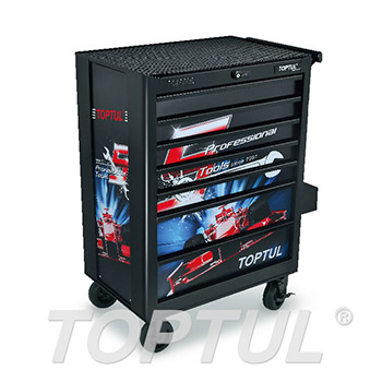 7-Drawer Mobile Tool Trolley - Special Limited Edition - BLACK
