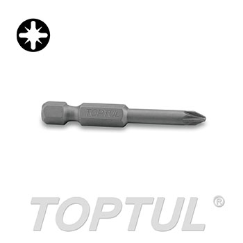 1/4" Hex Shank Pozi Power Screwdriver Bits (50mm)