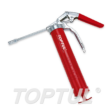 TOPTUL JJBA1401 pistol-grip grease gun with rigid steel delivery tube and hydraulic coupler