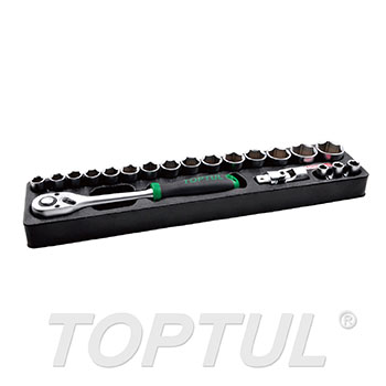 20PCS 1/2" DR. Flank Socket Set (6PT)
