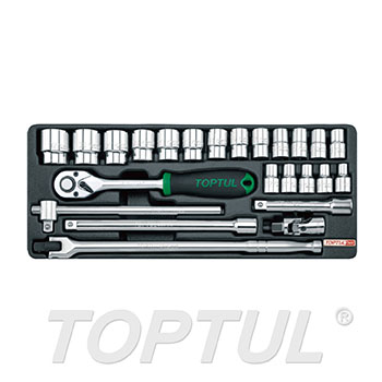 24PCS - 1/2" DR. Flank Socket Set