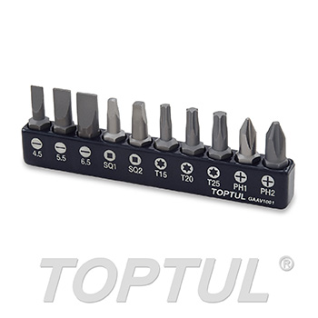 10PCS 1/4" (H) Screwdriver Bit Set