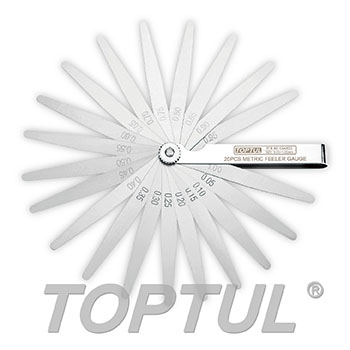 20PCS Metric Feeler Gauge (Tapered Tips)