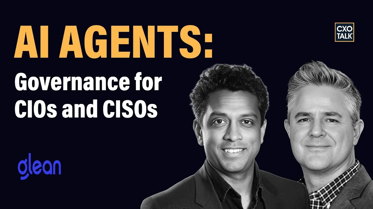 CXOTalk panel discussion on governing AI agents at enterprise scale