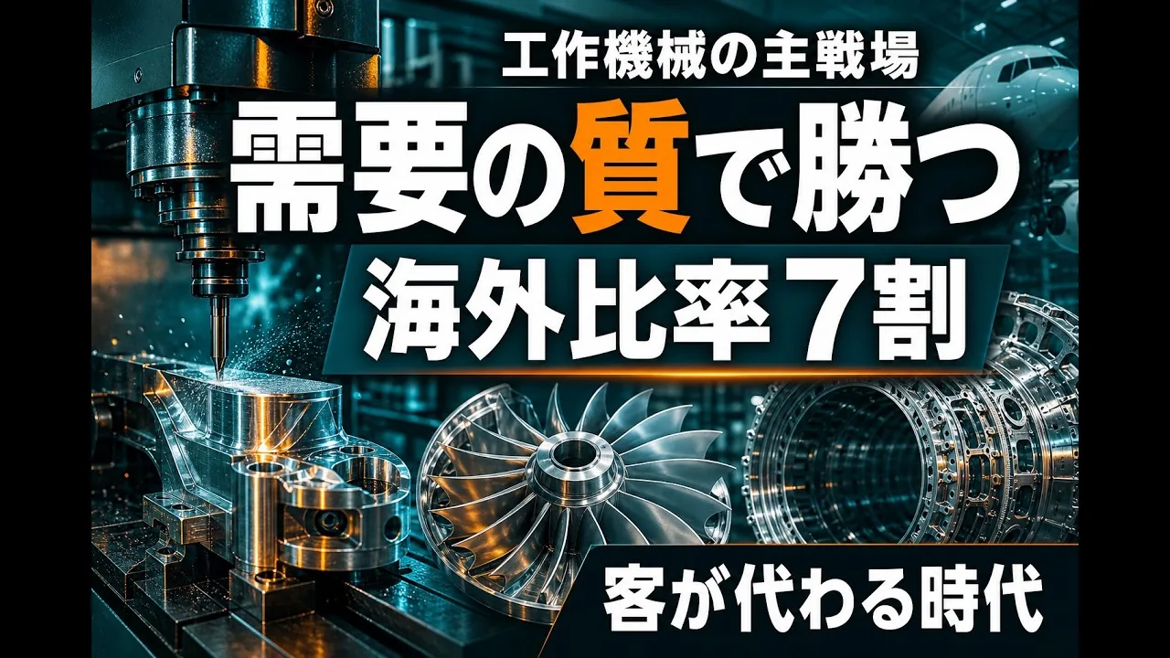 Video still on the shift in Japanese machine tool demand from automotive toward defence and AI-related sectors