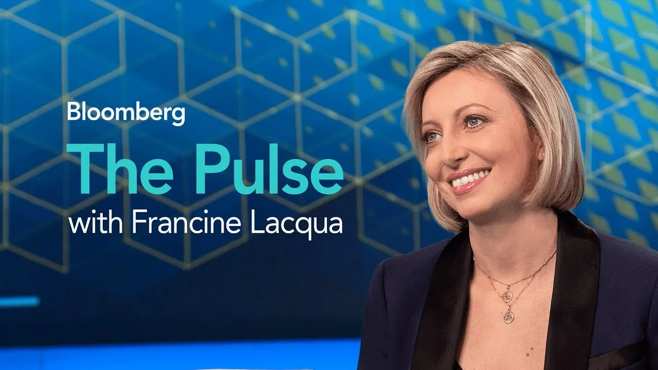 Bloomberg The Pulse title card with presenter Francine Lacqua
