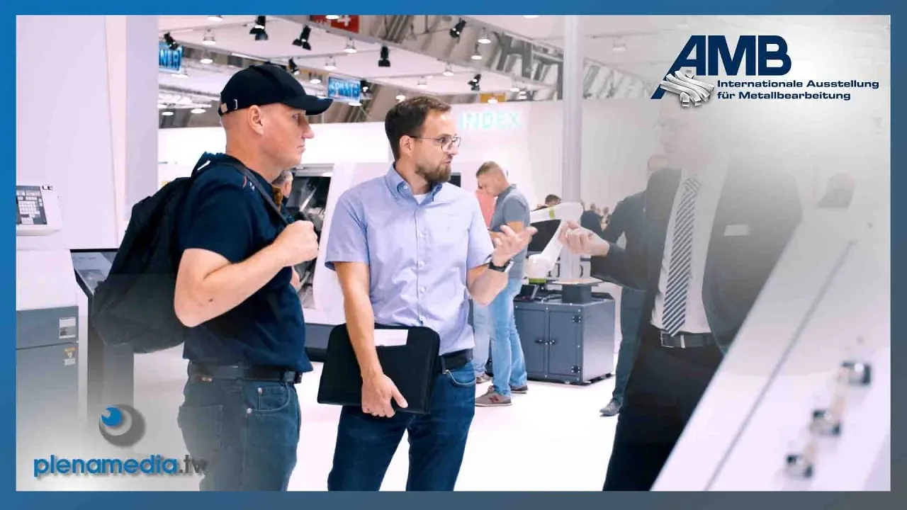 Opening frame of Messe Stuttgart's official AMB 2026 trade fair film