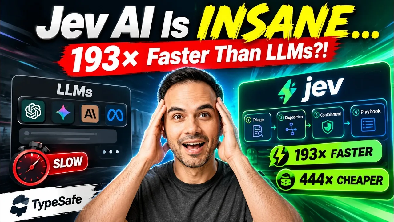 Reaction video frame on Jev's claimed 193x speed advantage