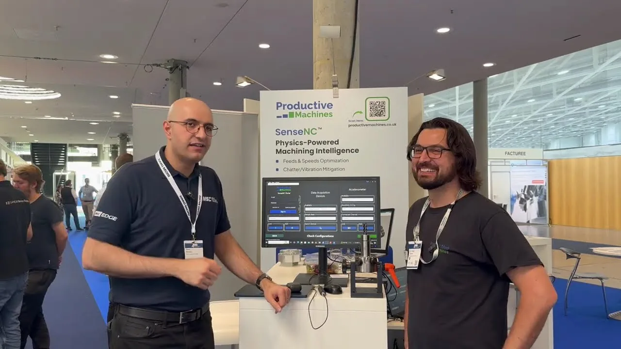 Interview on the Productive Machines stand at AMB 2026 with MSC