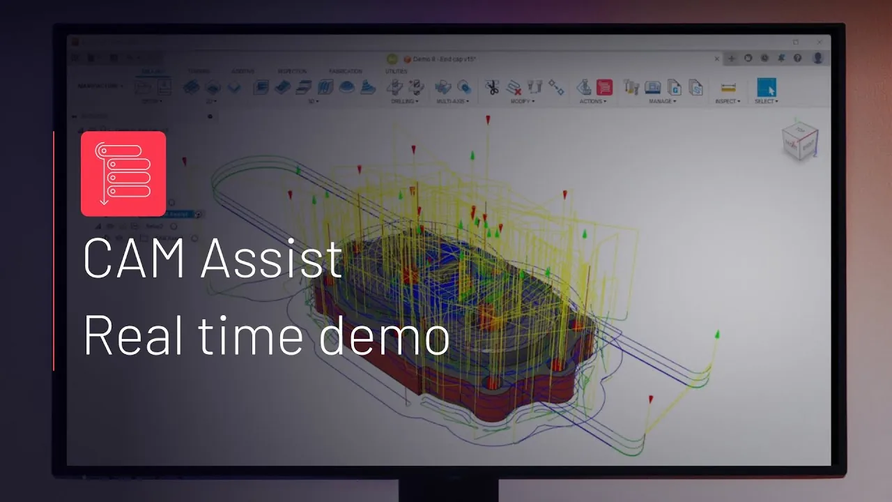 Thumbnail from CloudNC's product demonstration video for CAM Assist