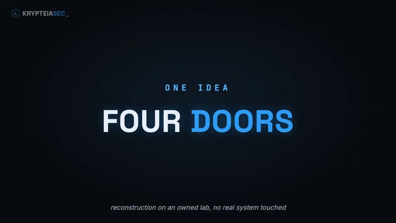 Title card for a short security video about four coding agents escaping their sandbox